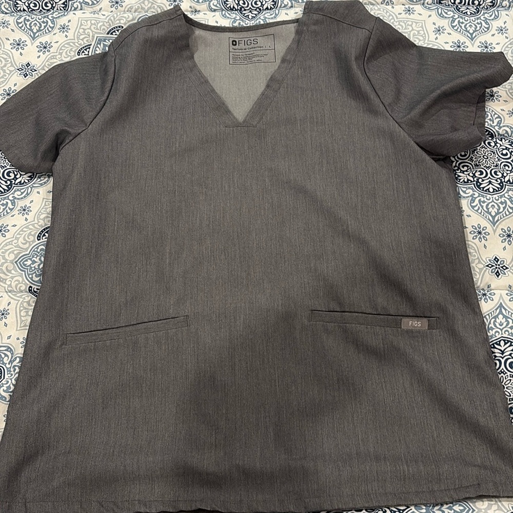 Figs Women's Top in Dark Gray